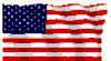 American flag waving